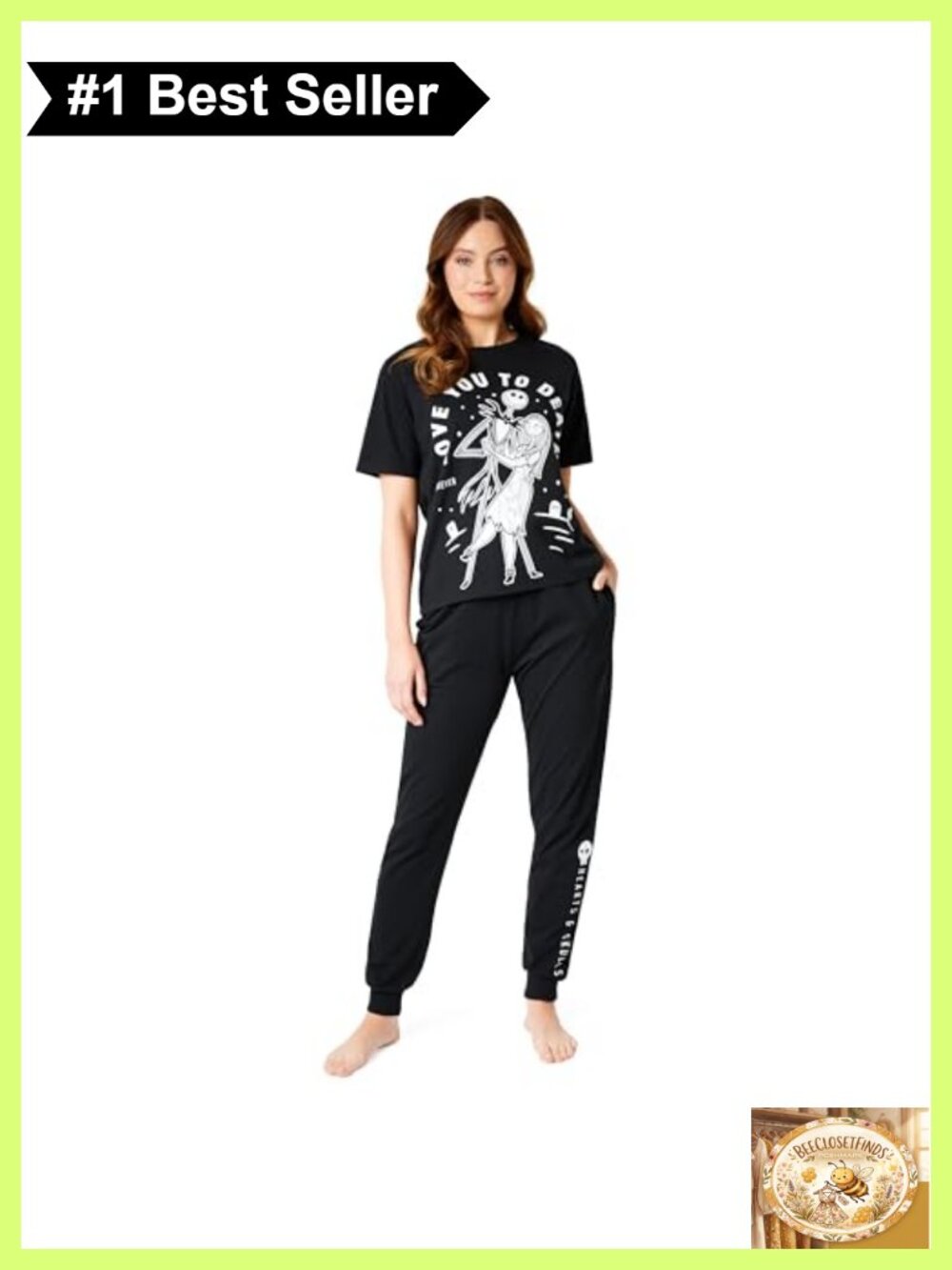Disney Nightmare Before Christmas 2-Piece Pajama Set